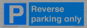 Reverse parking only